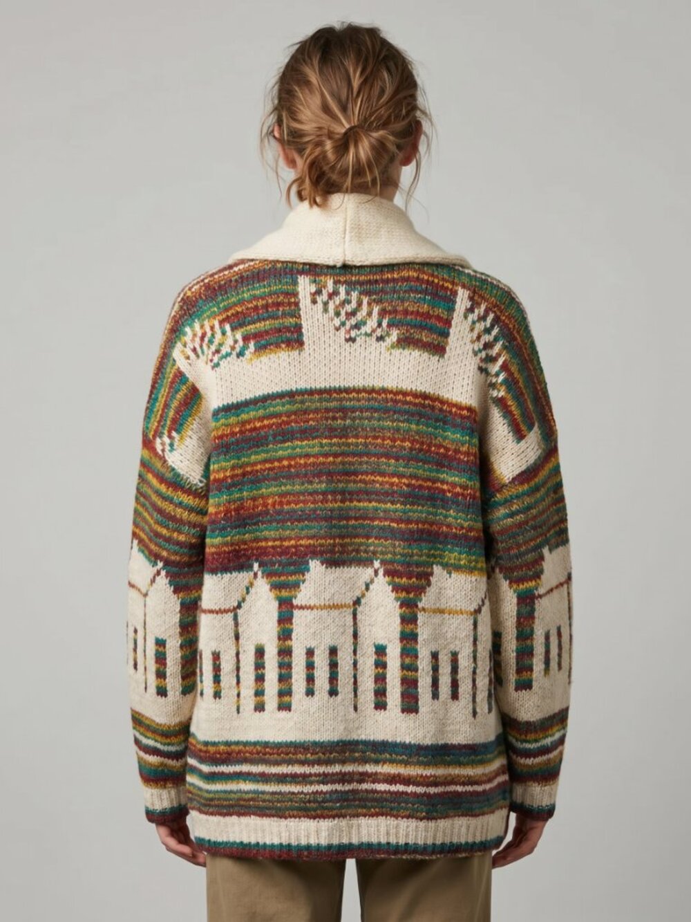 BDG Urban Outfitters Cardigan Sweater Chunky Knit Shawl Collar